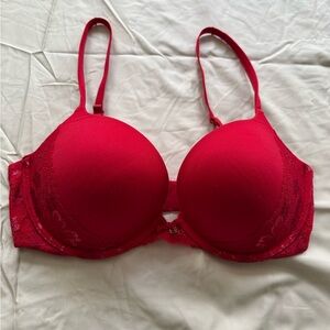 Victoria's Secret Vibrant Red Lace Bra